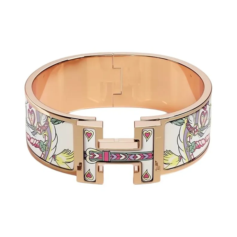 HERMES Enamel Bracelets Men's Multicolor-0