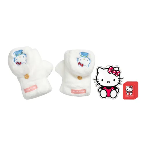 Hello Kitty Plush Knit Gloves Unisex