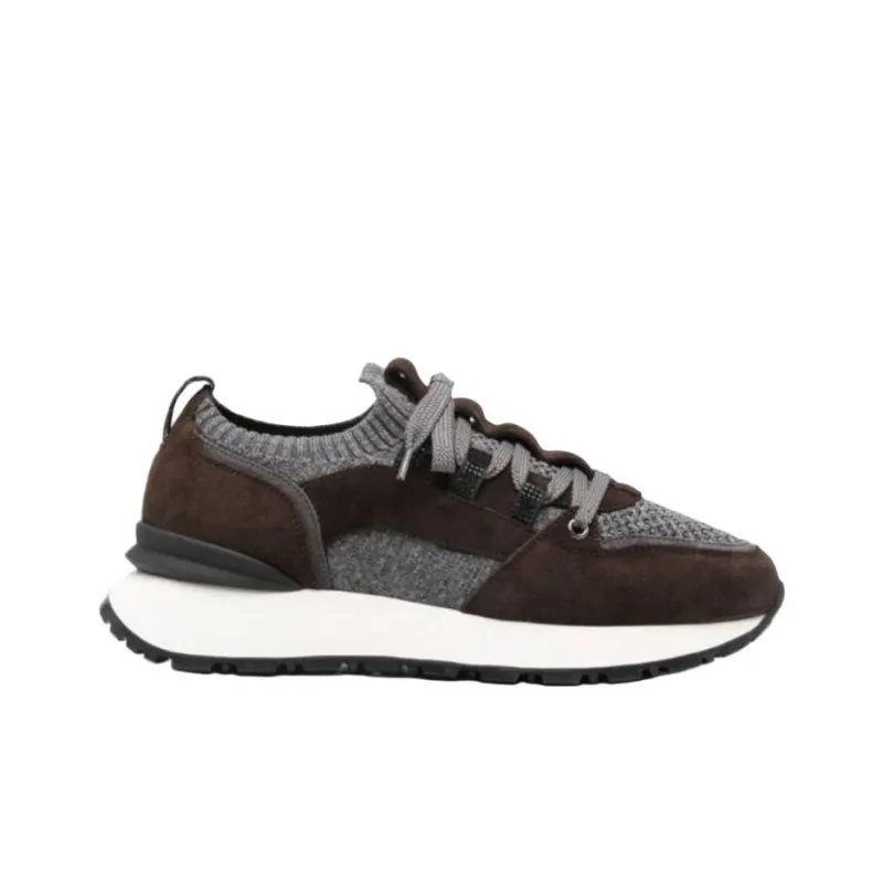 DOUCAL'S Leather trim Sneakers Women's-1