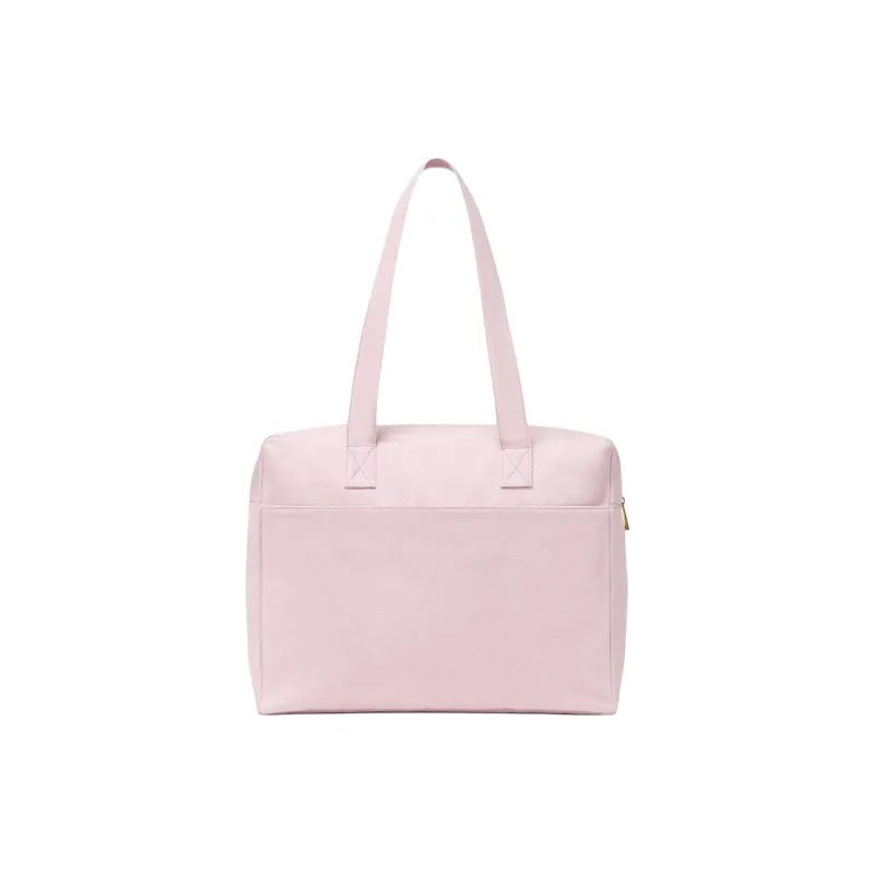 VERSACE 90S VINTAGE Cotton Tote Bag Shopping Bag Handbag Shoulder Bag Women's Pink-1