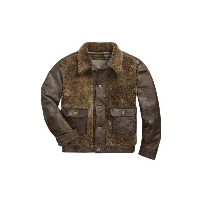 Polo Ralph Lauren Distressed Leather Jacket-1