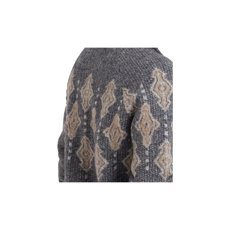 Brunello Cucinelli Geometric Jacquard Buttoned Cardigan-5