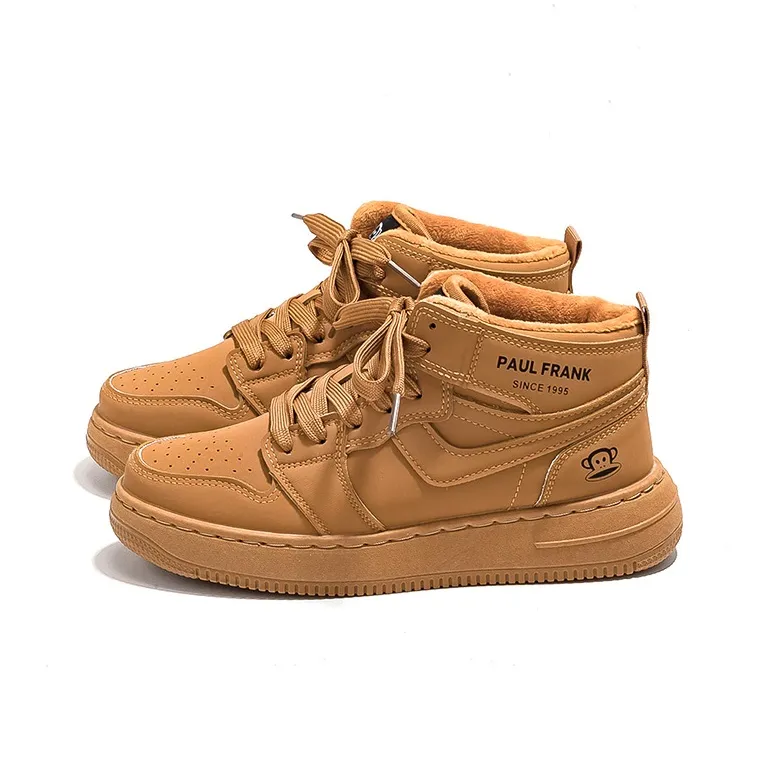 PAUL FRANK High Top Skateboard Shoes Unisex Rusty Red-30