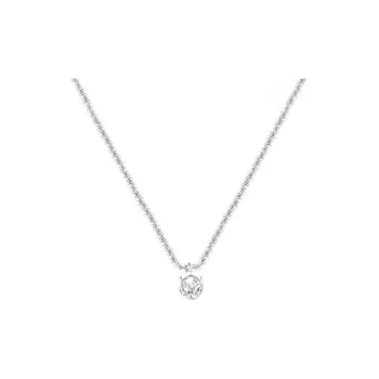 Floating Joy 925 Sterling Silver Zircon Necklaces Women's Snake Year Good Luck