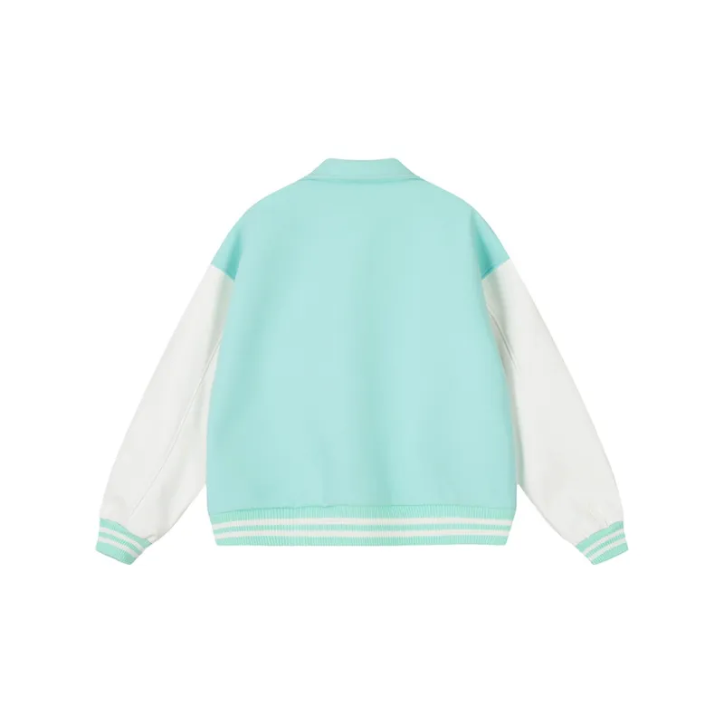 A Chock Baseball Jacket Unisex Lake Green-1