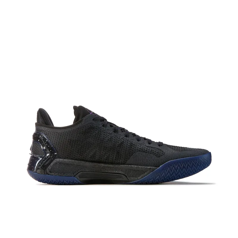 LiNing Blade 4V2 Cushioning Slip Resistant Support Lightweight Rebound Low Top Basketball Shoes Men's Black Purple-1
