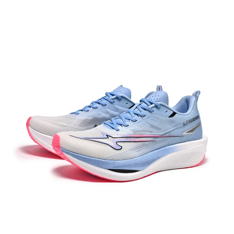 LEBUZHE Low Top Running Shoes Unisex Sky Blue Glamor Pink-2