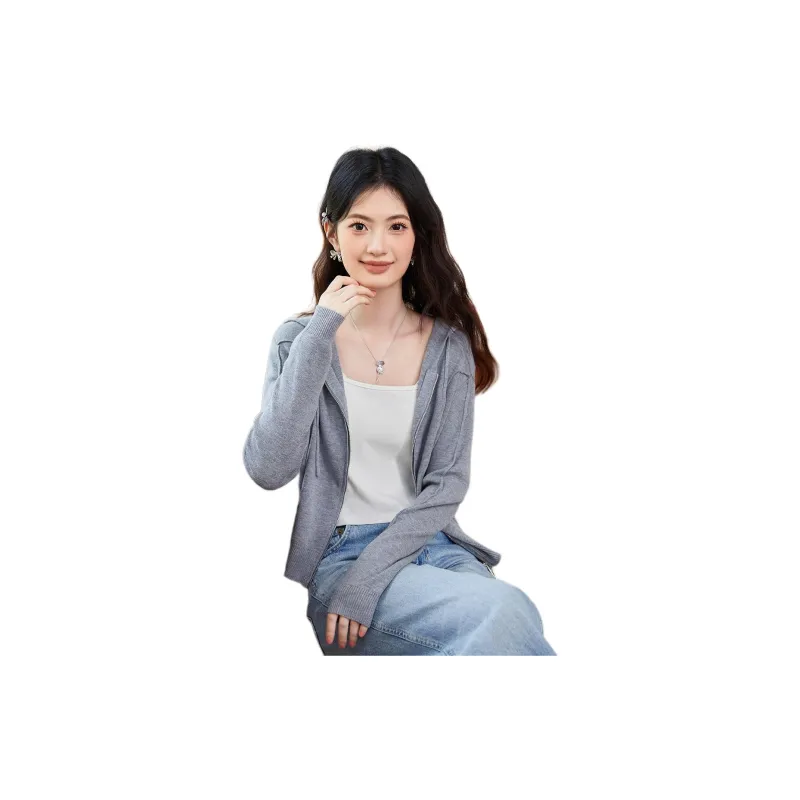 Emodues Knitwear Women's Light Gray-1