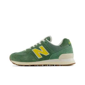 New Balance 574 Mallard Green Yellow Women's