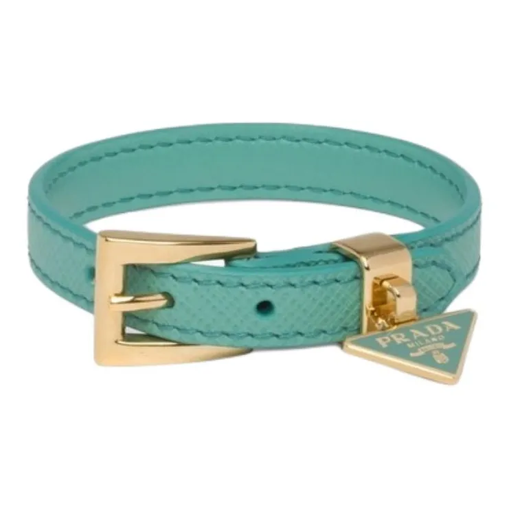 PRADA Leather Wristbands Women's Green-0