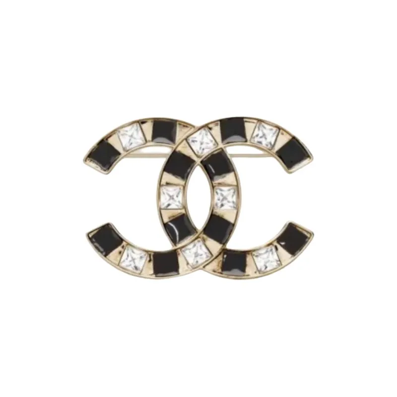 CHANEL   Brooches Unisex Black/Gold-0