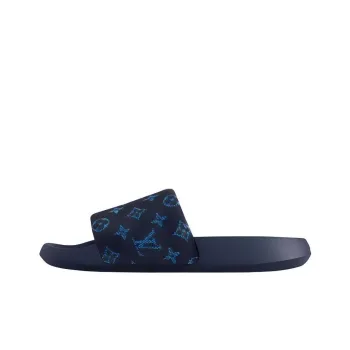 LOUIS VUITTON Waterfront Slide Slippers Men's Blue