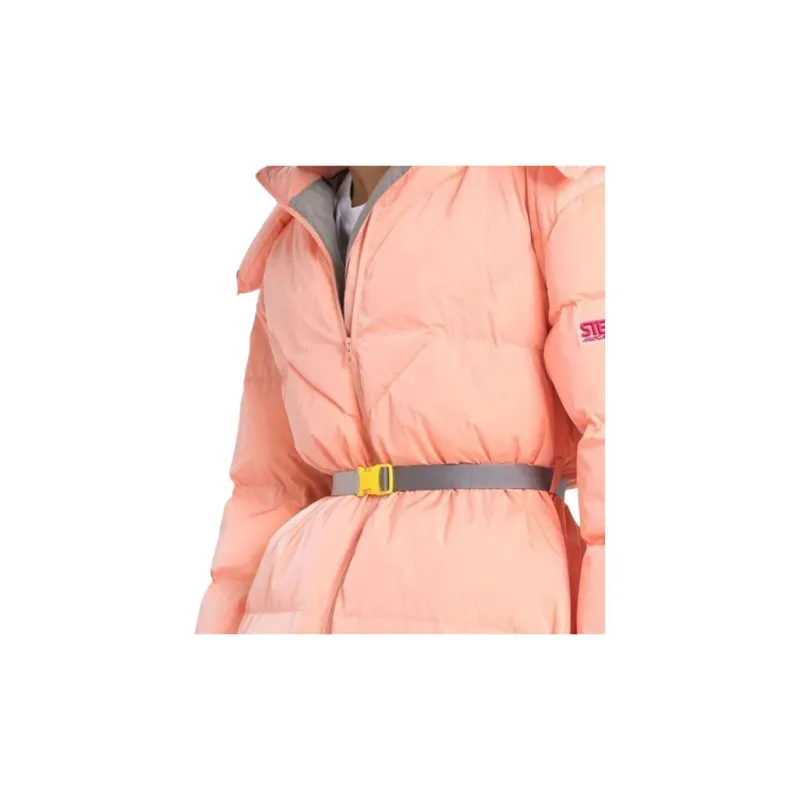 Stella McCartney Logo Patch Belted Puffer Jacket-5