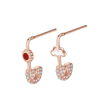IS YOU 18K Gold Stud Earrings Women's