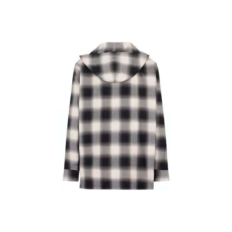 Givenchy Check Hooded Overshirt Jacket-1