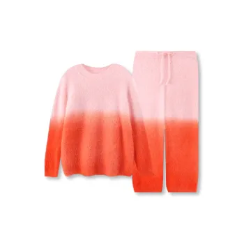 WANANNI Pajama Set Women's Gradient Orange