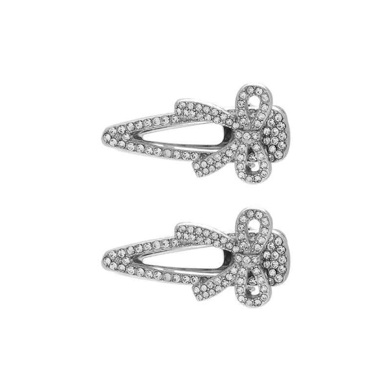 ROYALSASA Alloy Faux Crystal Edge Clip Women's-3