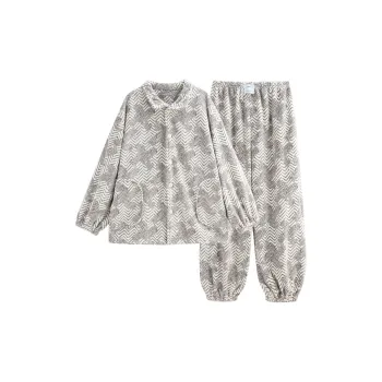 Same Language Pajama Set Men's The Lines Are Grayish