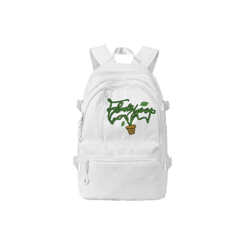 FINITE LOOP Recycled Material Backpack Regular Unisex White-21