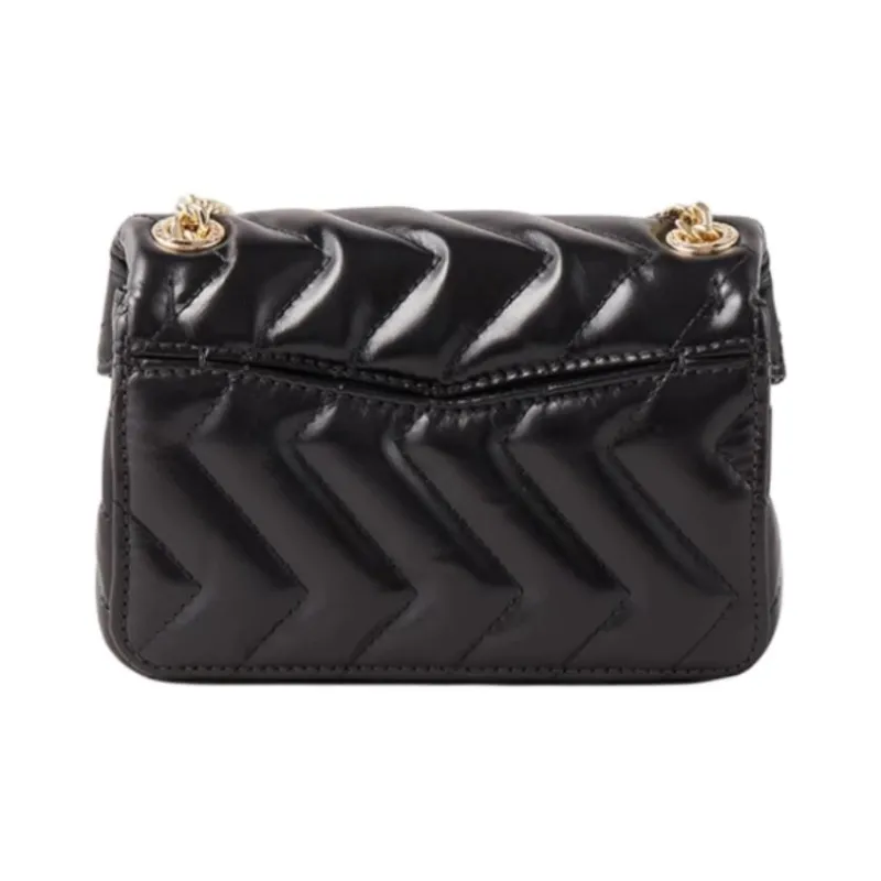 Sandro Cow Leather Shoulder Bag Crossbody Bag Handbag Medium Size Women's Black-2