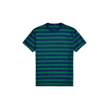 Polo Ralph Lauren T Shirts Men Blue Green Stripes