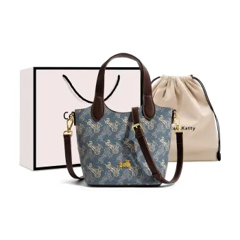 CentarlKatty PU Handbag Women's Carriage Blue & Coffee