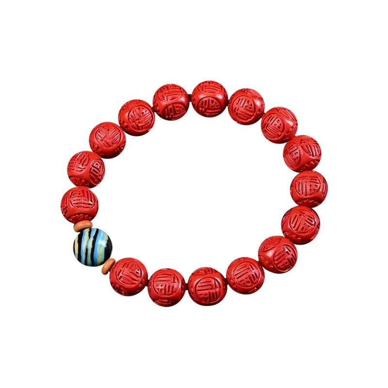 Stone On The Line Cinnabar Bracelets Unisex-0