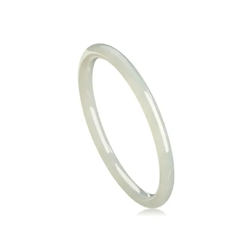 YUANYUXIANG Hetian Jade Bangles White Jade Women's