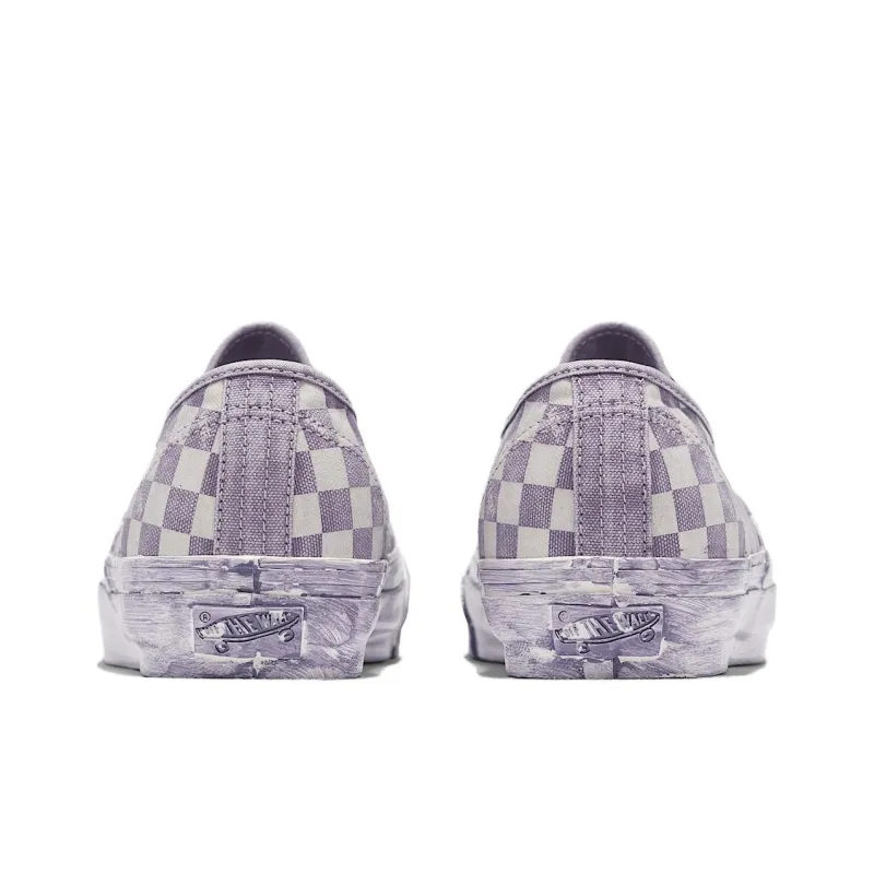 Vans Anti-Slip Wear-Resistant Low-Top Skateboard Shoes Unisex Purple Gray-3