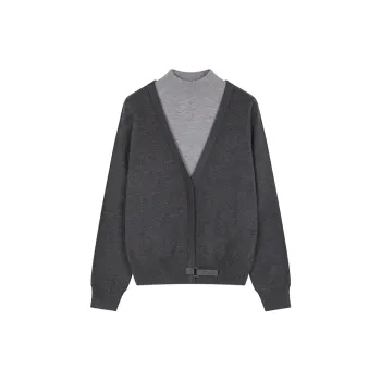 Mo Han Yi Mei Knitwear Women's Medium Gray