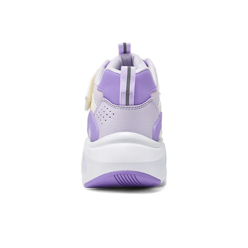 Skechers SKECHERS GIRLS Anti Slip And Wear Resistant Warm Low Top Kids Lifestyle Shoes White Purple Kids'-3