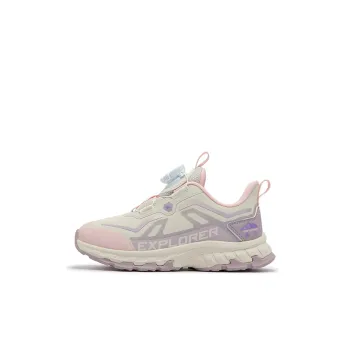 XTEP Non slip Support Low Top Kids Lifestyle Shoes Milk Tea White Cherry Blossom Pink Kids'