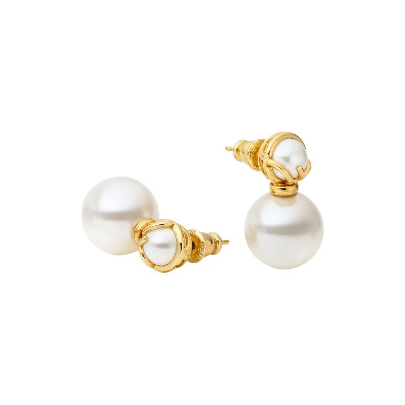 FENDI F Is FENDI Embellished Earrings-1