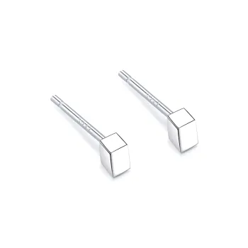 LUCA Sterling Silver Stud Earrings Unisex