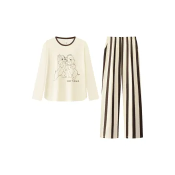 Gongdie x Disney Pajama Set Women's Apricot
