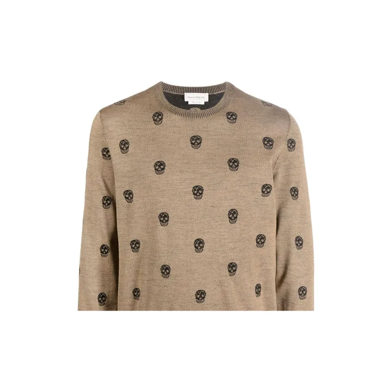 Alexander McQueen Sweaters Men Brown-3