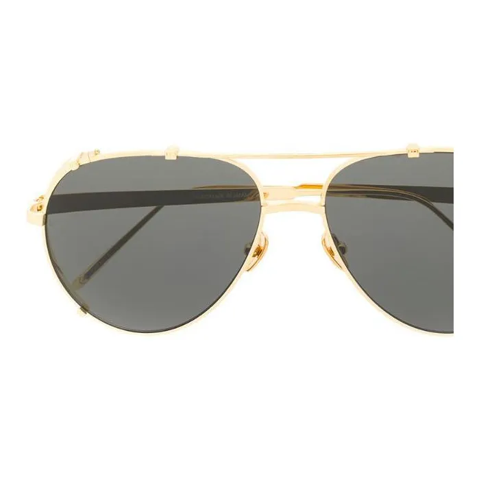 Linda Farrow Newman Aviator Frame Sunglasses-2