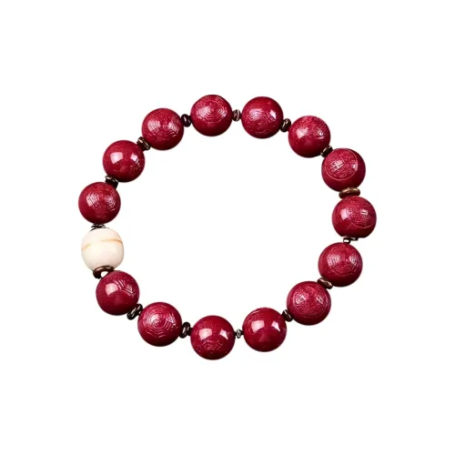 Stone On The Line Cinnabar Bracelets Unisex