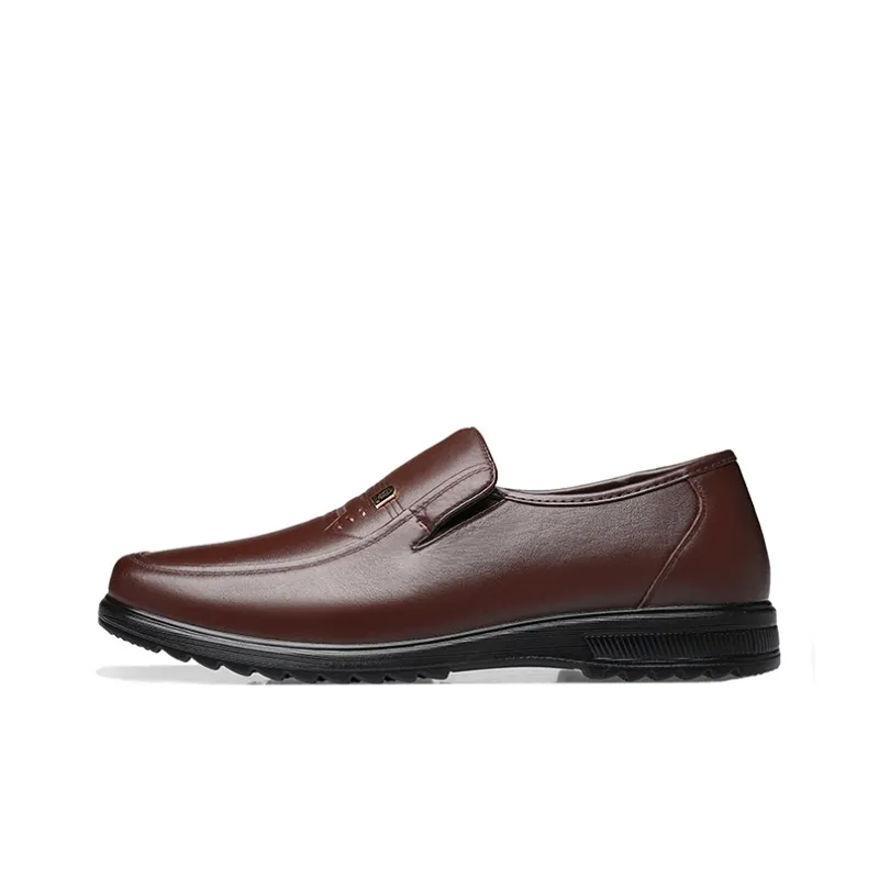 LAORENTOU Men's Casual Shoes Men Low Top Brown-13