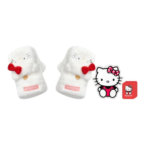 Hello Kitty Plush Knit Gloves Unisex