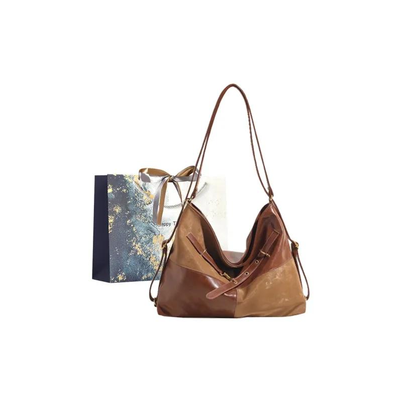 Iman's House PU Tote Bag, Shopping Bag, Backpack, Crossbody Bag, Shoulder Bag Women's Brown/Coffee/Black-0