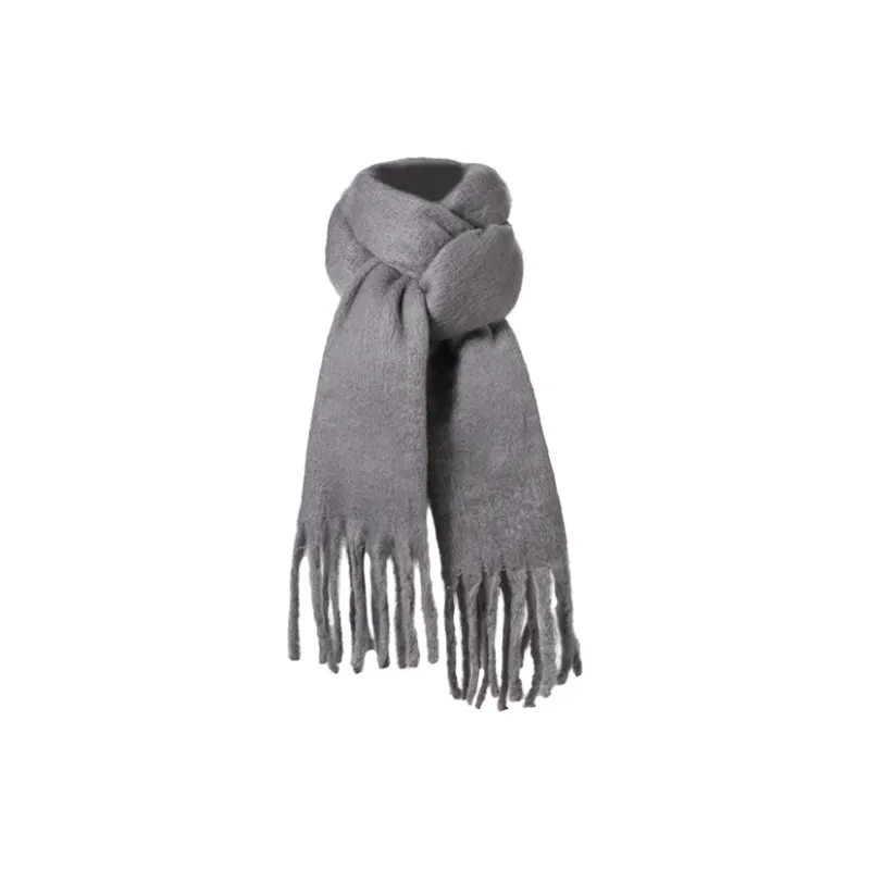 15 MINS Polyester Knit Scarves Women's Multicolor-11