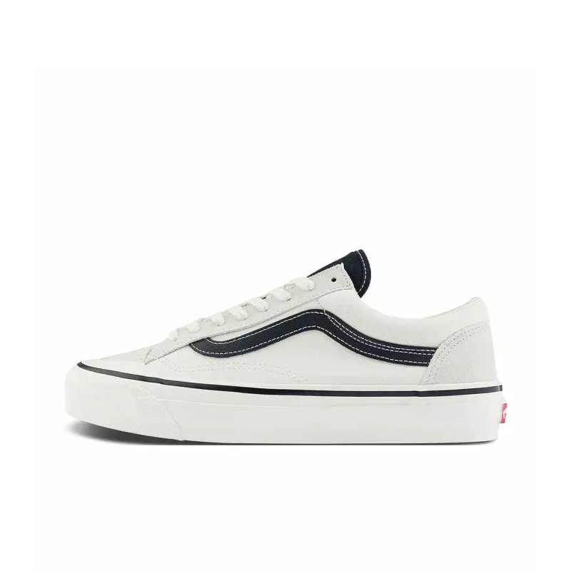 Vans Anti Slip Wear Resistant Low Top Skateboard Shoes Unisex White Black-0