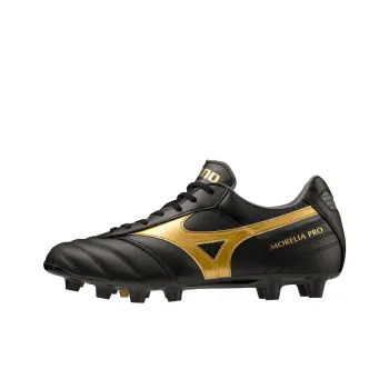 Mizuno MORELIA 2 Anti Slip Wear Resistant Soccer Shoes Unisex Black Gold