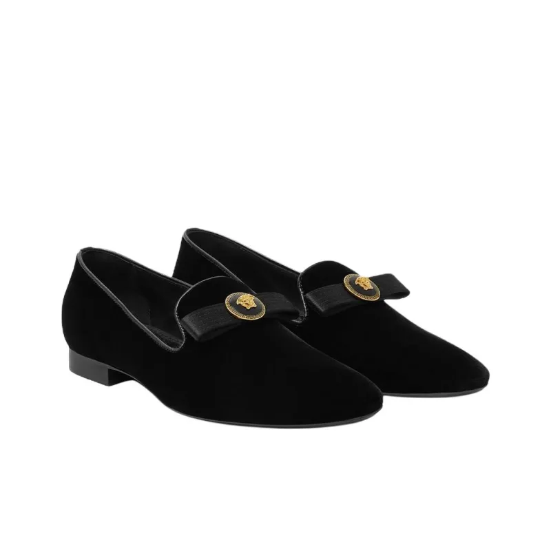 VERSACE Gianni Loafers Women's Black-2