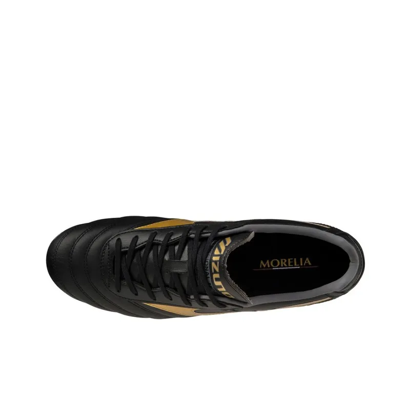 Mizuno MORELIA 2 Anti Slip Wear Resistant Soccer Shoes Unisex Black Gold-2