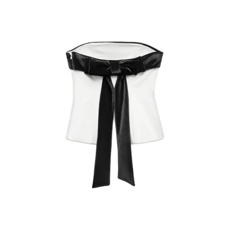 ZARA Trf Strapless Top Women's White-1