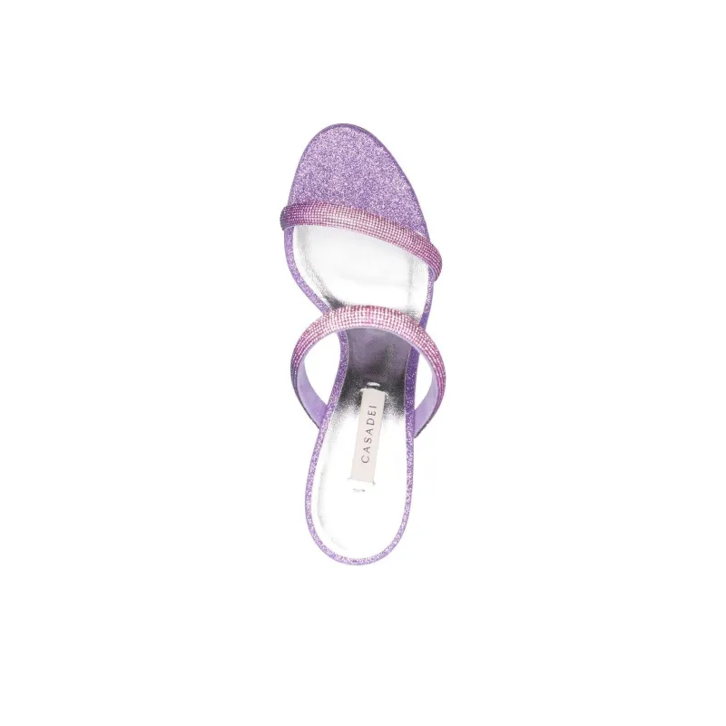 Casadei Julia Hollywood 90mm Glitter Mules-4