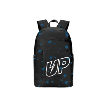 TURN UP Polyester Backpack Laptop Bag Unisex Black