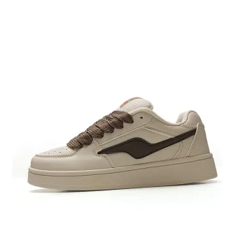 STUR YSN Wear resistant And Lightweight Low Top Skateboard Shoes Women's Milk Coffee